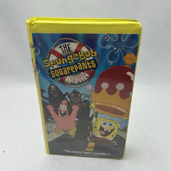 The Spongebob Squarepants Movie VHS Tape 2005 Clamshell Case Nickelodeon Rare - Picture 1 of 4